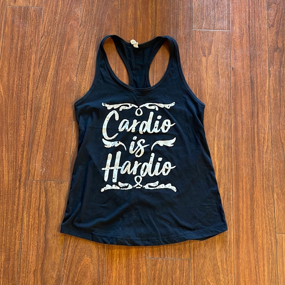 Black gym tank